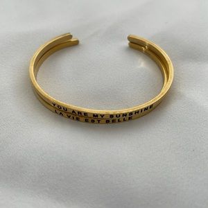 Gold Mantraband bracelets